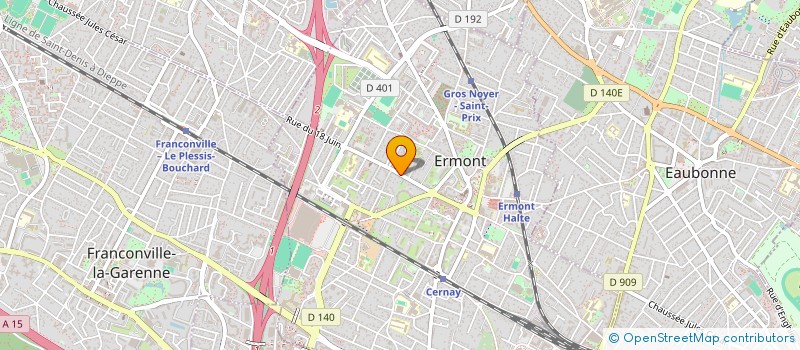 localisation de l'entreprise MONSIEUR LIONEL ANES  ERMONT