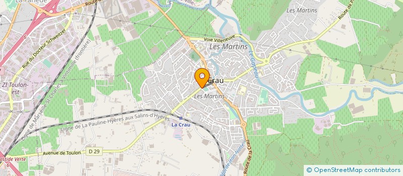 localisation de l'entreprise MONSIEUR LIONEL ANGELINI  LA CRAU