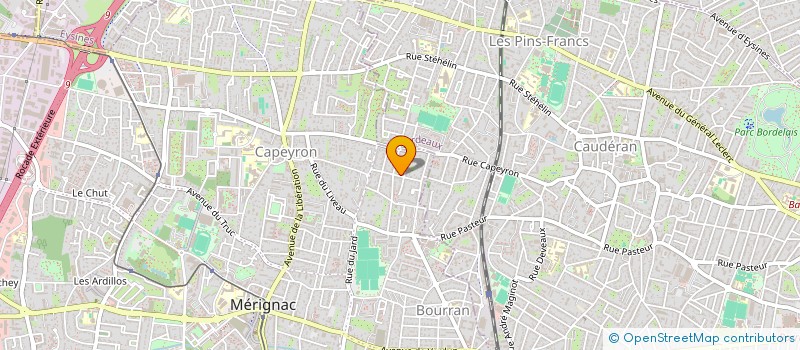 localisation de l'entreprise MONSIEUR LIONEL ANTOINE  MERIGNAC