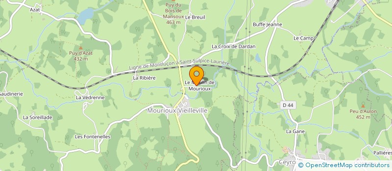 localisation de l'entreprise MONSIEUR LIONEL ASSELINEAU à MOURIOUX-VIEILLEVILLE