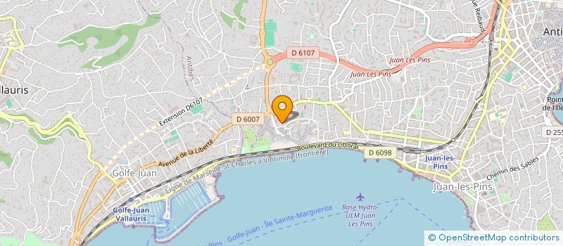 localisation de l'entreprise MONSIEUR LIONEL AUBERT à ANTIBES