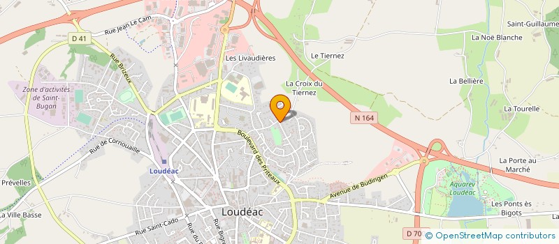 localisation de l'entreprise MONSIEUR LIONEL AUFFRET à LOUDEAC