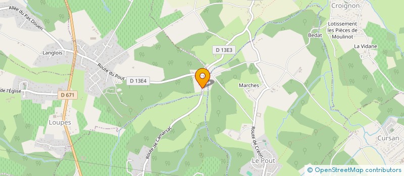 localisation de l'entreprise MONSIEUR LIONEL AUSSET  LOUPES