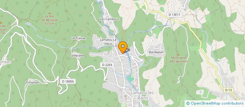 localisation de l'entreprise MONSIEUR LIONEL BACHES à LAMALOU-LES-BAINS