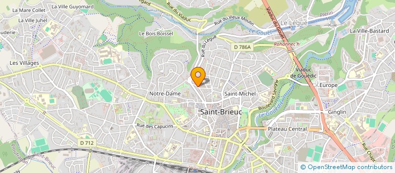 localisation de l'entreprise MONSIEUR LIONEL BADOUAL à SAINT-BRIEUC