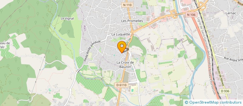 localisation de l'entreprise MONSIEUR LIONEL BAFFIE  ALES