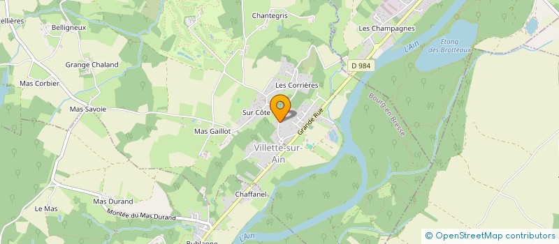 localisation de l'entreprise MONSIEUR LIONEL BARATIER à VILLETTE-SUR-AIN