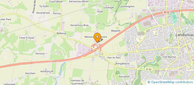 localisation de l'entreprise MONSIEUR LIONEL BARNABEAU  BODILIS