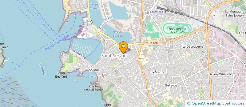 localisation de l'entreprise MONSIEUR LIONEL BARON à SAINT-MALO