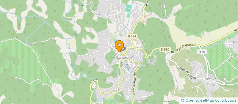 localisation de l'entreprise MONSIEUR LIONEL BARRA  BARJOLS