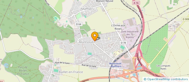 localisation de l'entreprise MONSIEUR LIONEL BARRE  MONTSOULT