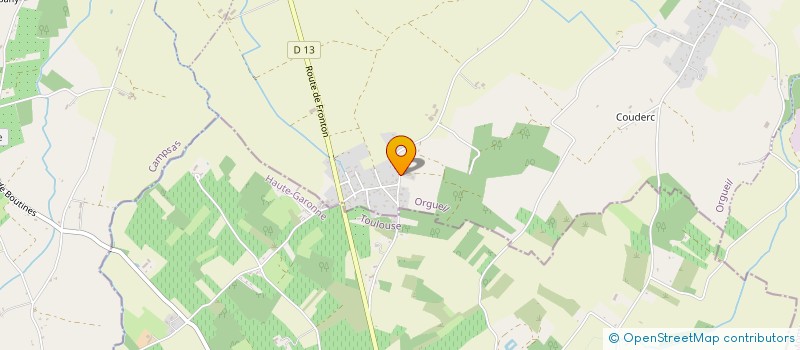 localisation de l'entreprise MONSIEUR LIONEL BARRIERE  ORGUEIL