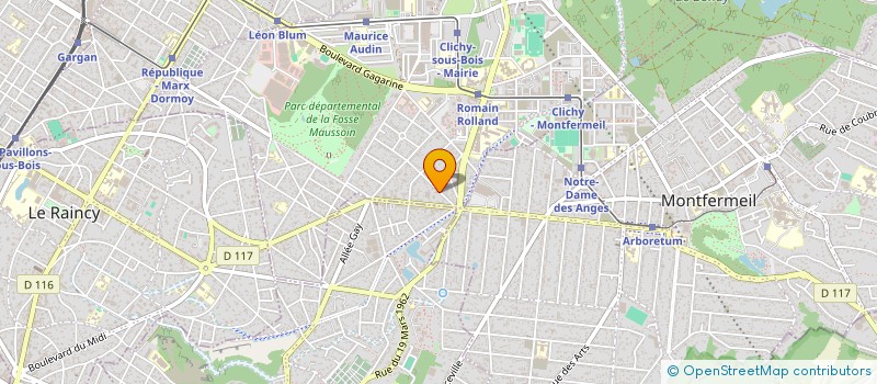localisation de l'entreprise MONSIEUR LIONEL BARTOLINI à CLICHY-SOUS-BOIS