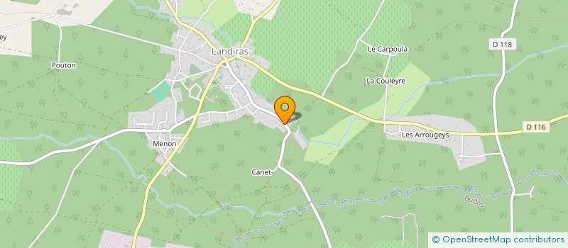 localisation de l'entreprise MONSIEUR LIONEL BAUDET  LANDIRAS