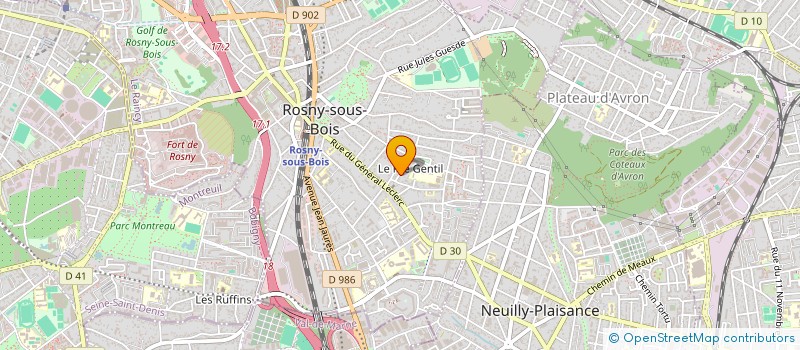 localisation de l'entreprise MONSIEUR LIONEL BELLINA à ROSNY SOUS BOIS