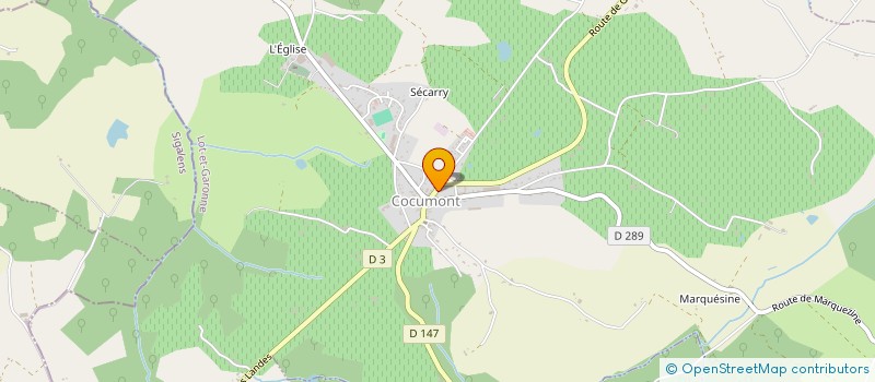 localisation de l'entreprise MONSIEUR LIONEL BENQUET  COCUMONT