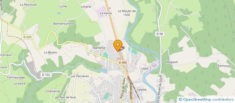 localisation de l'entreprise MONSIEUR LIONEL BERAUD à COURPIERE