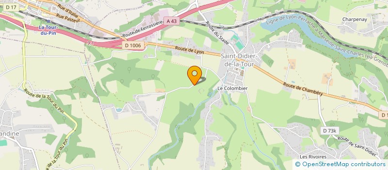 localisation de l'entreprise MONSIEUR LIONEL BERGER  SAINT-DIDIER-DE-LA-TOUR