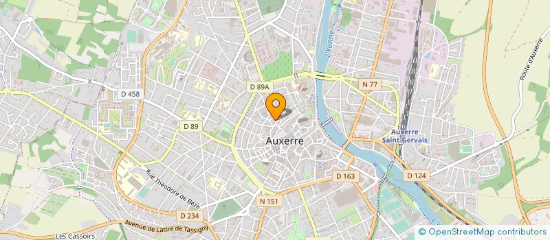 localisation de l'entreprise MONSIEUR LIONEL BERNARD à AUXERRE
