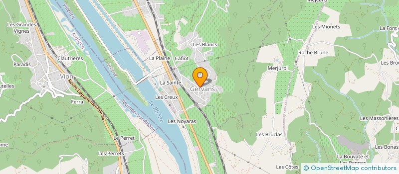 localisation de l'entreprise MONSIEUR LIONEL BERNARD-BRET  GERVANS