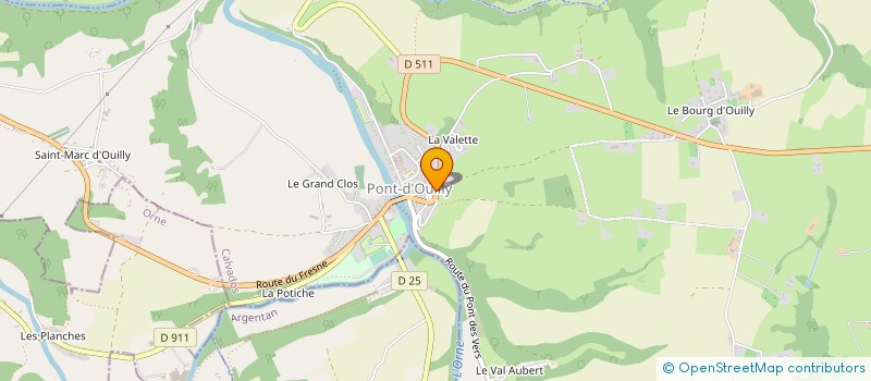 localisation de l'entreprise MONSIEUR LIONEL BERNIER  PONT-D'OUILLY