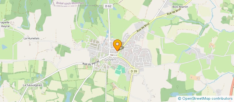 localisation de l'entreprise MONSIEUR LIONEL BERTRAND  GOVEN