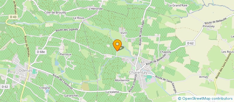 localisation de l'entreprise MONSIEUR LIONEL BERTRAND  CHARENTAY