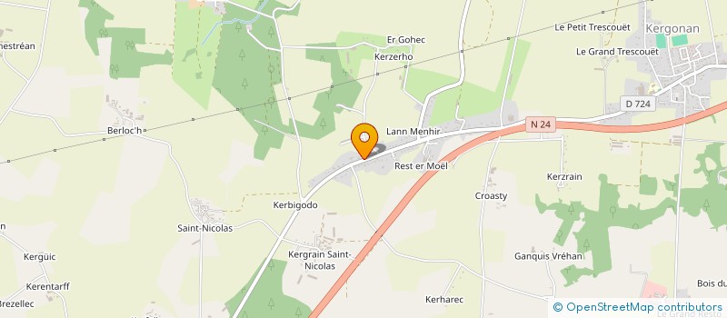 localisation de l'entreprise MONSIEUR LIONEL BEVAN  LANGUIDIC