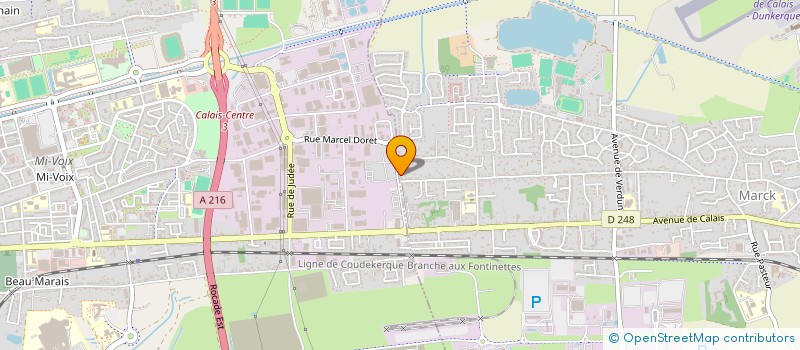 localisation de l'entreprise MONSIEUR LIONEL BLANQUART  MARCK