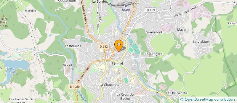 localisation de l'entreprise MONSIEUR LIONEL BLASCO à USSEL