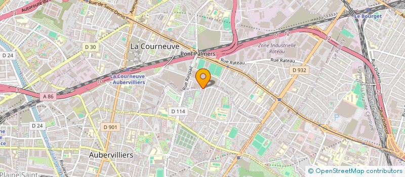 localisation de l'entreprise MONSIEUR LIONEL BLONDEL  AUBERVILLIERS