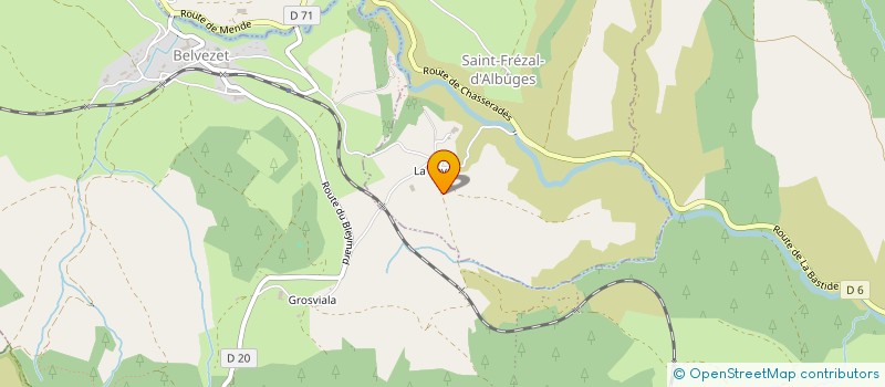 localisation de l'entreprise MONSIEUR LIONEL BOISSET  SAINT-FREZAL-D'ALBUGES