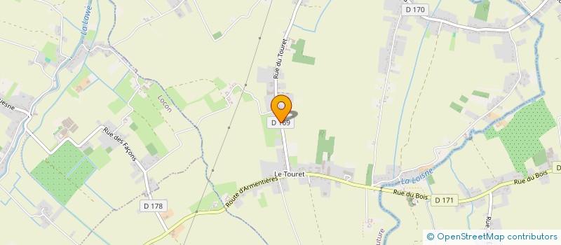 localisation de l'entreprise MONSIEUR LIONEL BOMMART  LA COUTURE