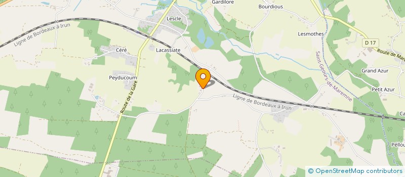 localisation de l'entreprise MONSIEUR LIONEL BONIFACE  SAINT-GEOURS-DE-MAREMNE