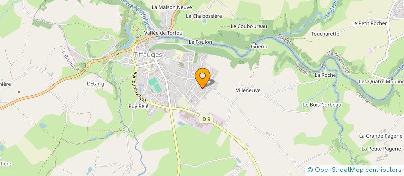 localisation de l'entreprise MONSIEUR LIONEL BONNAUD  TIFFAUGES