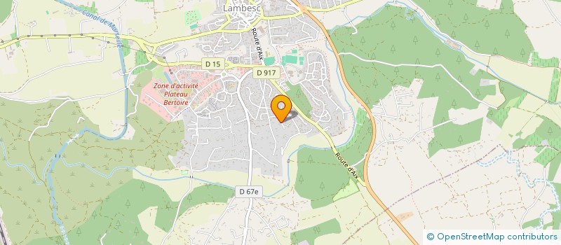 localisation de l'entreprise MONSIEUR LIONEL BONNAURE  LAMBESC