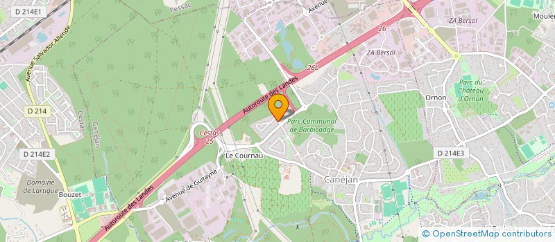 localisation de l'entreprise MONSIEUR LIONEL BOST  CANEJAN