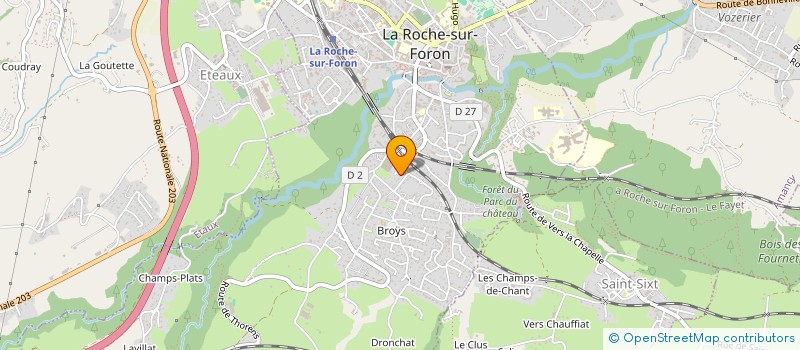 localisation de l'entreprise MONSIEUR LIONEL BOUILLET  LA ROCHE-SUR-FORON