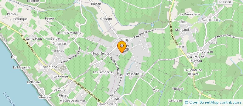 localisation de l'entreprise MONSIEUR LIONEL BOUNAUD  COMPS