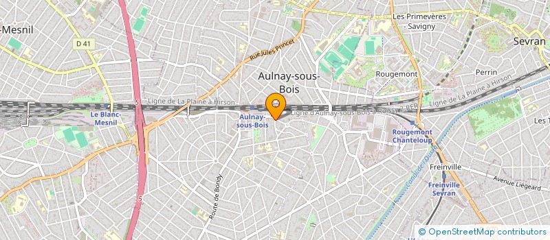 localisation de l'entreprise MONSIEUR LIONEL BOUTEILLER à AULNAY-SOUS-BOIS
