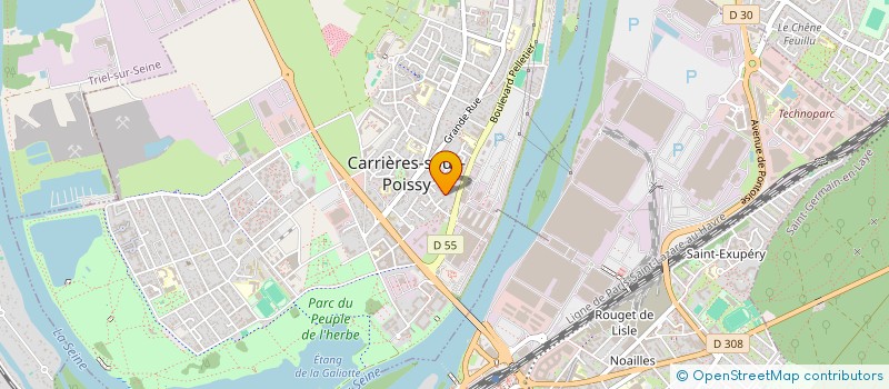 localisation de l'entreprise MONSIEUR LIONEL BOUTRY  CARRIERES-SOUS-POISSY