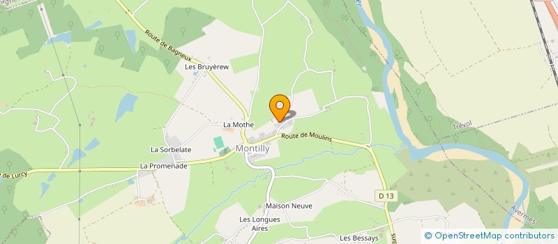localisation de l'entreprise MONSIEUR LIONEL BOUVET-GAYET à MONTILLY