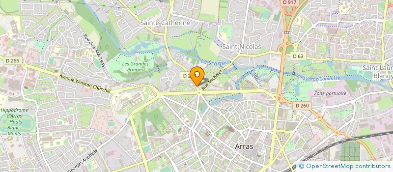 localisation de l'entreprise MONSIEUR LIONEL BOYER à ARRAS