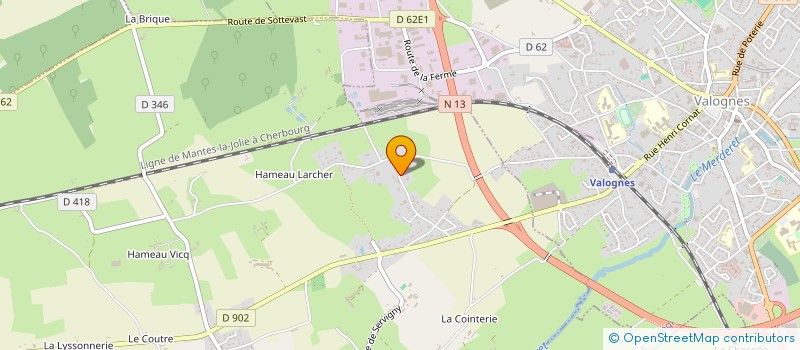 localisation de l'entreprise MONSIEUR LIONEL BRANTHONNE  YVETOT-BOCAGE