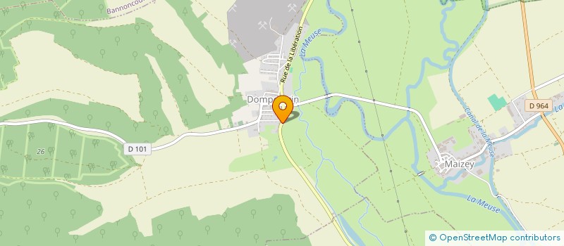 localisation de l'entreprise MONSIEUR LIONEL BRETON  DOMPCEVRIN