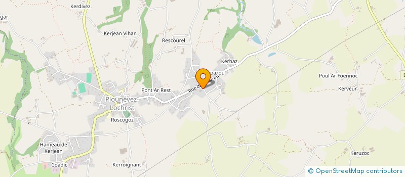 localisation de l'entreprise MONSIEUR LIONEL BROUDIN  PLOUNEVEZ-LOCHRIST