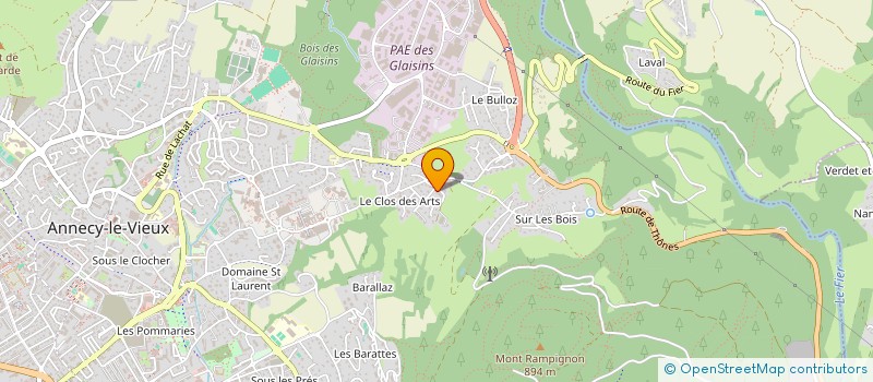 localisation de l'entreprise MONSIEUR LIONEL BRUDET à ANNECY