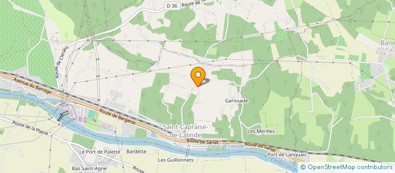 localisation de l'entreprise MONSIEUR LIONEL BRUNAUD  SAINT-CAPRAISE-DE-LALINDE