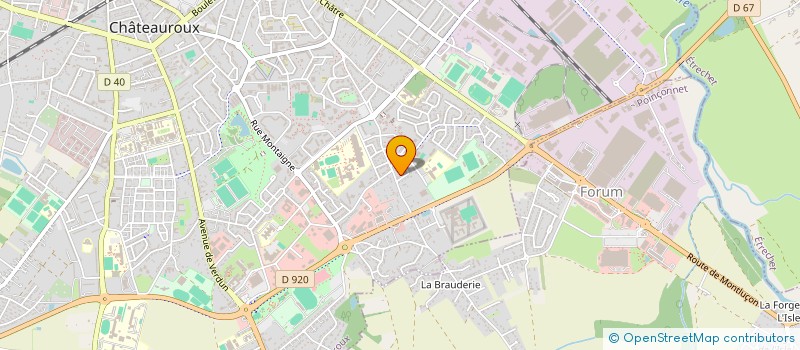 localisation de l'entreprise MONSIEUR LIONEL BRUNET à CHATEAUROUX