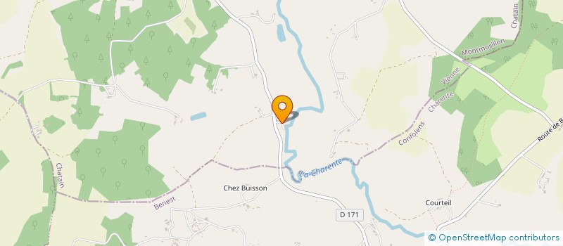 localisation de l'entreprise MONSIEUR LIONEL BRUNET  CHATAIN